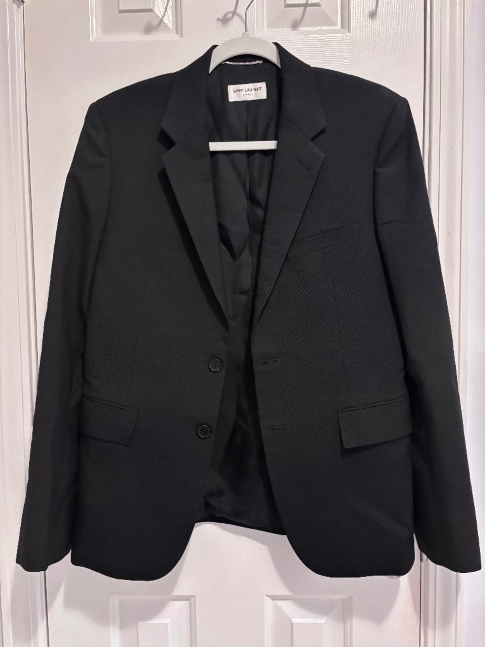 Saint Laurent Paris Women’s Black Blazer 100% Wool FR 48 Unworn